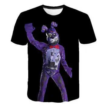 

New 3 To 14 Years Kids T Shirt Five Nights At Freddys FNAF T-shirt Boys Girls Harajuku Streetwear Tshirt Top Children Clothing