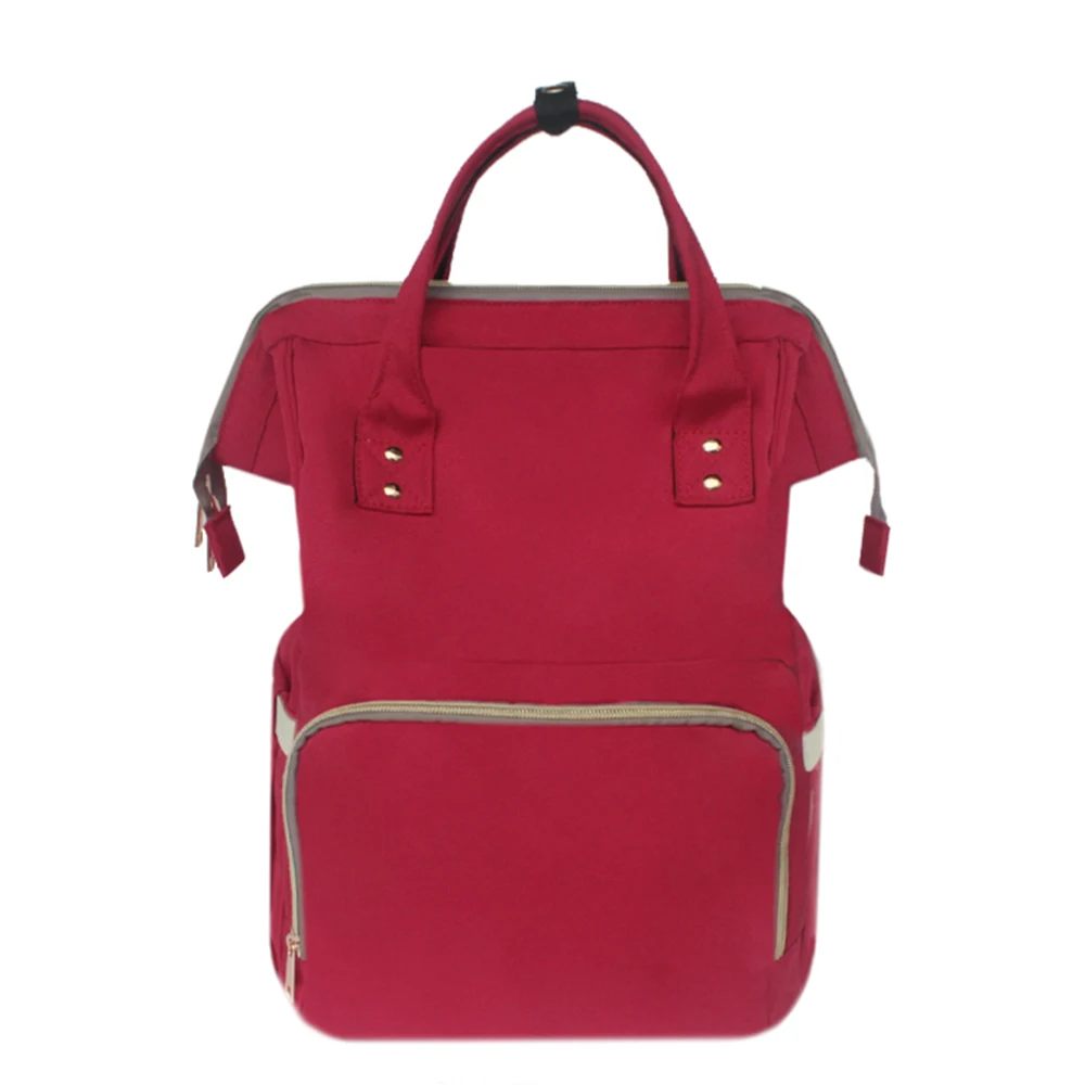 SHUJIN многофункциональная водонепроницаемая сумка для хранения для мам, портативный рюкзак для беременных женщин, сумки для хранения детских подгузников - Цвет: Red