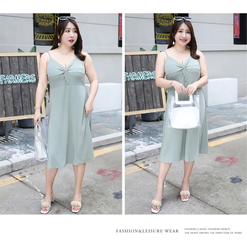 [Xuan chen] Summer New Style Large GIRL'S Large Size Dress Plus-sized Yamamoto-Style Dress a Generation of Fat 1734