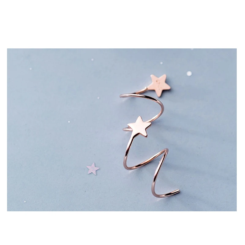La Monada Star Wave Hoop Earrings For Women Silver 925 Minimalist Fine Women Earrings Jewelry Hoop Earrings 925 Sterling Silver 
