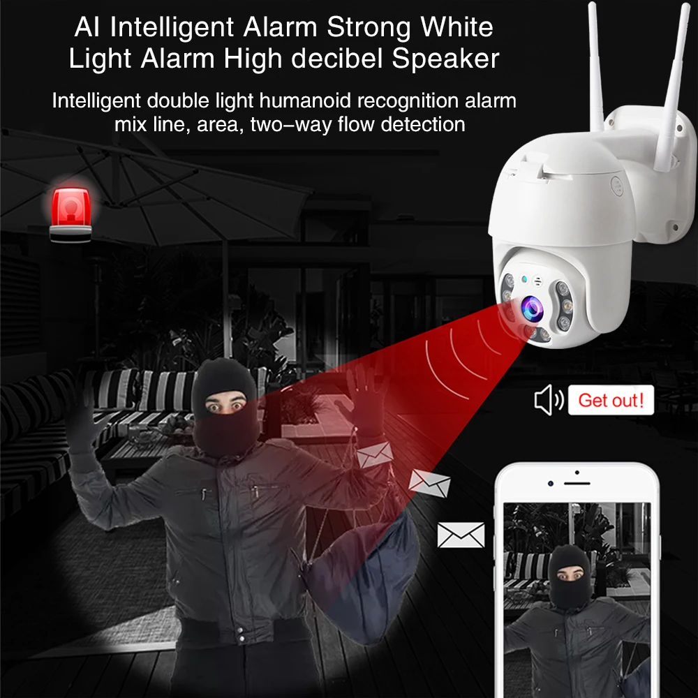 IP камера wifi 1080P CCTV камера наружная PTZ камера Мини скоростная купольная камера s домашняя Безопасность Видео Surveilance P2P IR ipcam наружная