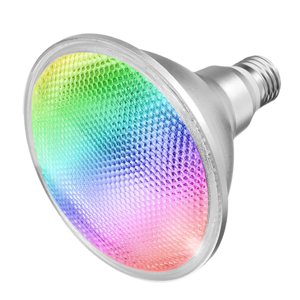 E27 20 Вт для дома с пультом дистанционного управления светодиодная RGB лампа Водонепроницаемая лампа с регулируемой яркостью прожектор 16 цветов