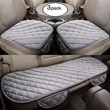 

Soft Car seat Cover Cushion Pad Mat Protector for Auto Supplies for Sedan Hatchback SUV - 2+1 Front Seat Covers Rear Seat Covers