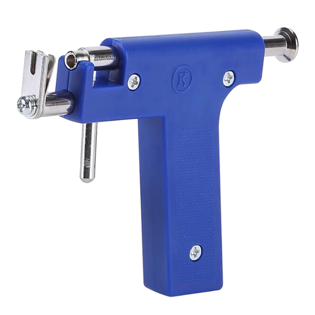 Steel Body Nose Ear Piercing  Earring Machine 49x Ear Stud Tool For Men Women Steel Ear Nose Navel Body Piercing Gun Tool Kit