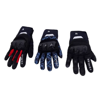 

Unisex Motorcycle Gloves Full Finger Summer Mesh Breathable Carbon Fiber Motocross Men's Gloves Touch Screen Gant Moto M-XXL
