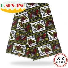 Анкара африканская восковая печатная ткань 12 ярдов Хлопок Воск Гана воск нигерийский стиль для шитья африканские платья одежда 111819