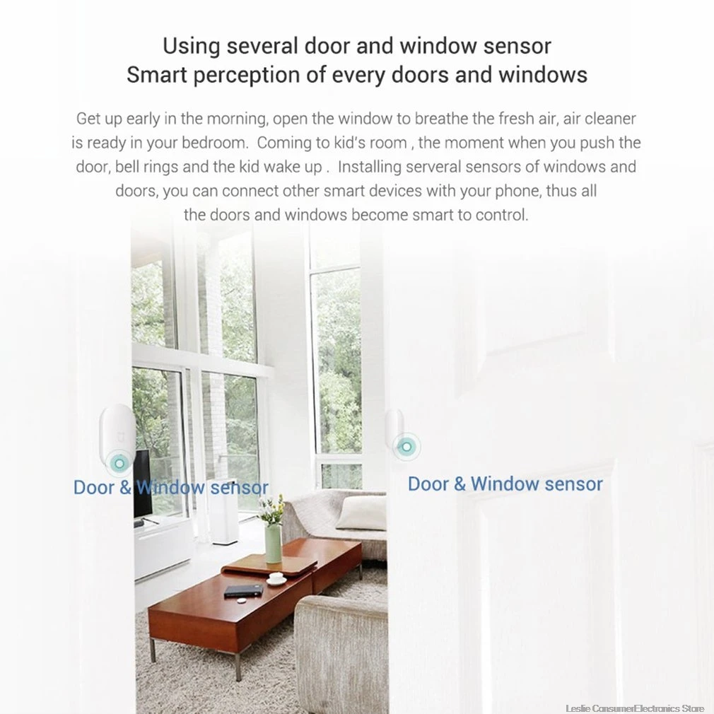 Xiaomi Mijia датчик окна двери Zigbee беспроводное подключение умный мини-датчик двери работает с Android и IOS приложение управление горячей