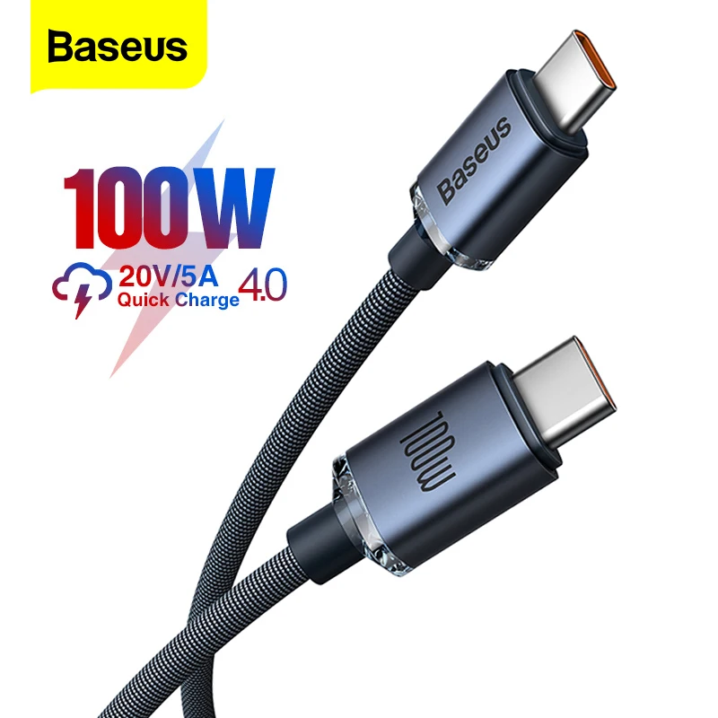 Baseus Pd 100w Usb C Para Tipo C Cabo De Carga R pida 4 0 Qc3 0 