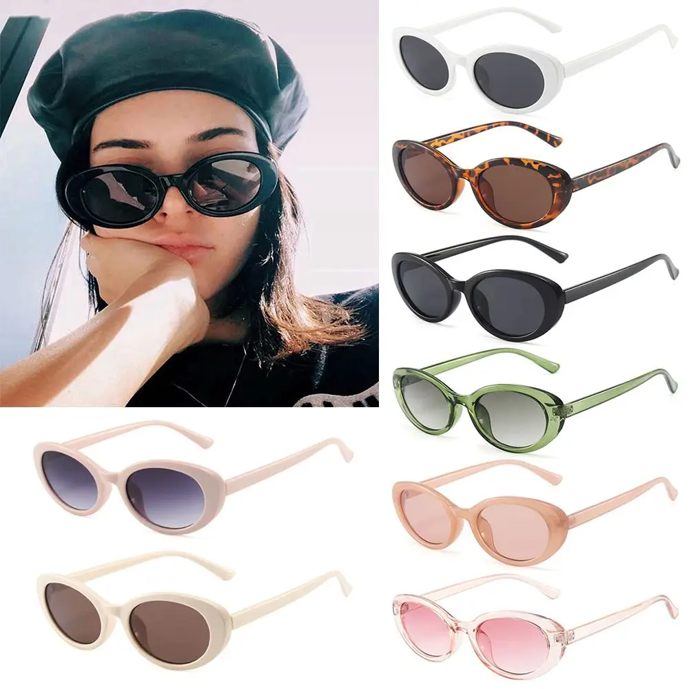 

Jelly Color Streetwear Gothic Glasses UV400 Small Frame Shades Women's Sunglasses Retro Oval Sunglasses
