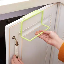 Для хранения решетка-держатель для двери кухонного шкафа задняя Стиль один бар Полотенца стеллаж для выставки товаров Пластик Полотенца