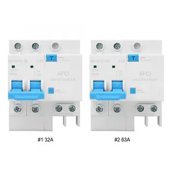 

2P Arc Fault Circuit Breaker Miniature 230VAC Household Current Limiting Electric Leakage Protector 12V Circuit