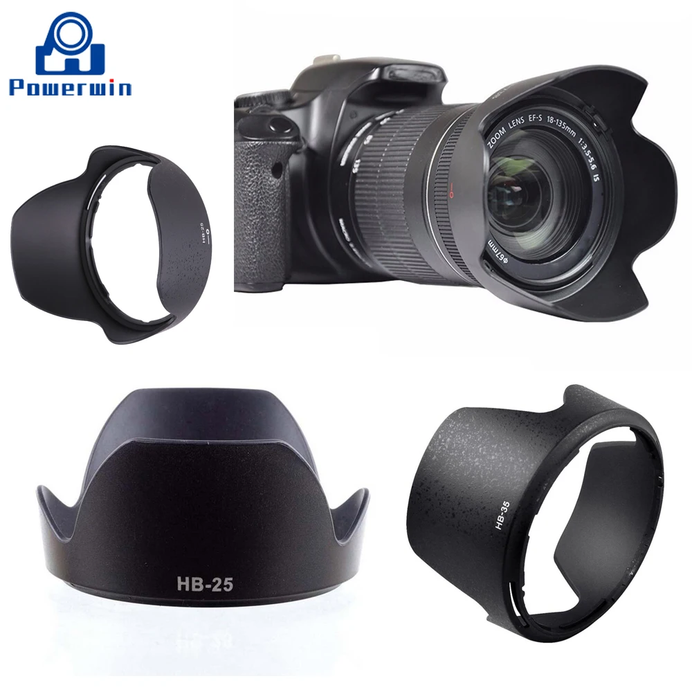 Бленда объектива Powerwin HB23 HB25 HB35 для фотоаппарата Nikon фотобленда 17-35 мм f/2 8 AF 24-85 24-120