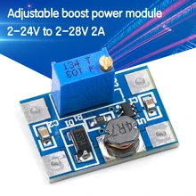 Smart electronics DC-DC sx1308 step-up módulo de potência ajustável step up boost converter 2-24v para 2-28v 2a