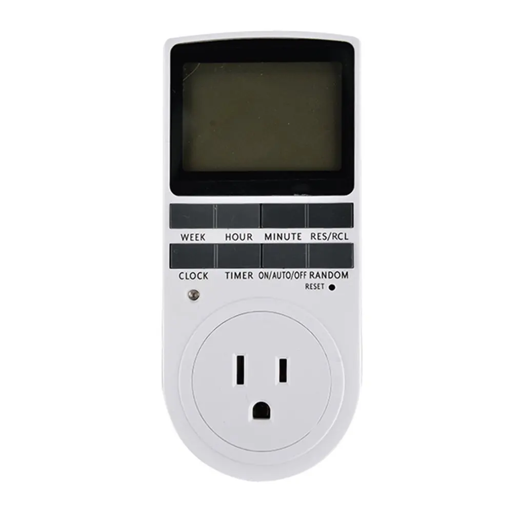 

KWE-TM02 Electronic Digital Timer Switch Plug Kitchen Timer Outlet 230V 50HZ 7 Day 12/24 Hour Programmable Timing Socket
