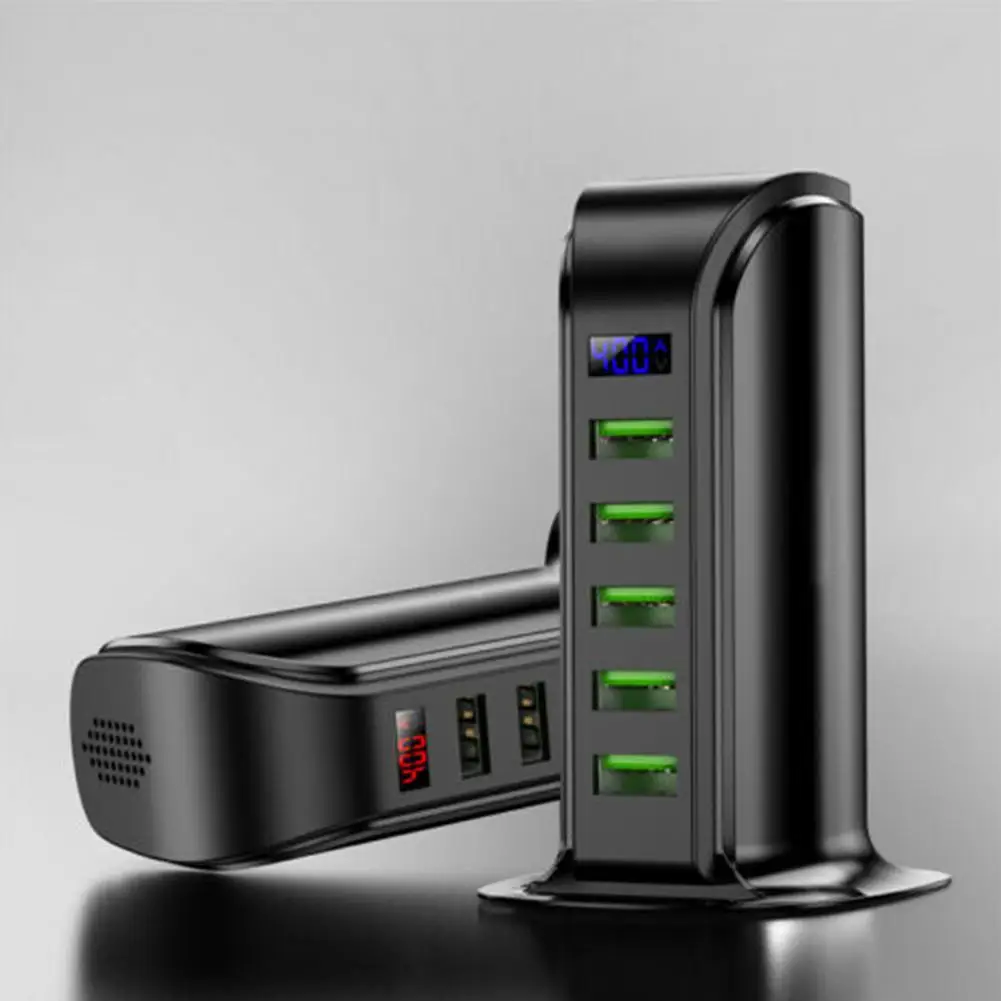 5 портов USB зарядное устройство концентратор светодиодный дисплей мульти док-станция для зарядки с USB универсальный мобильный телефон Настольный настенный дом ЕС Великобритания США штекер - Цвет: British regulatory