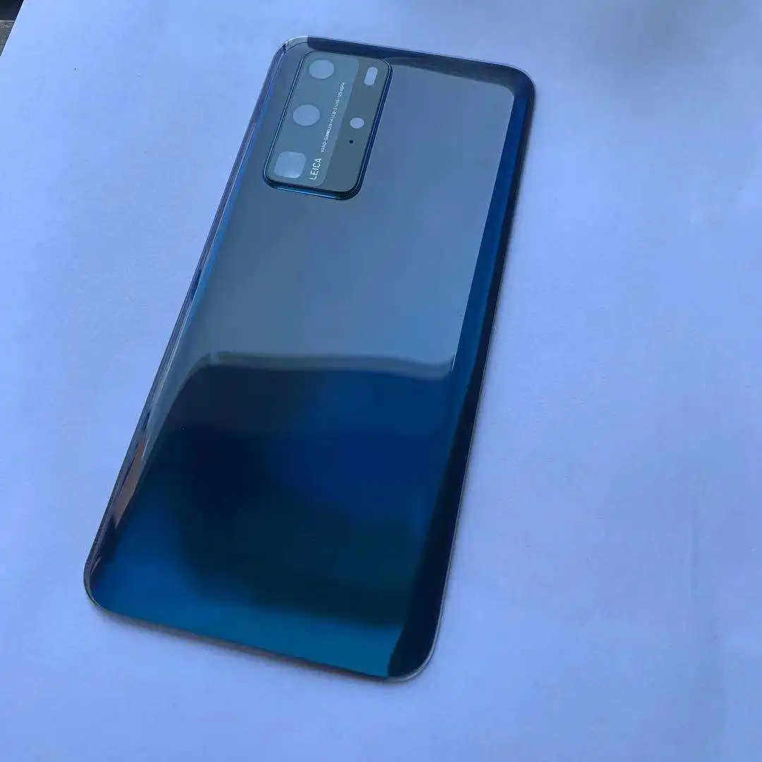 Темно-синяя крышка аккумулятора с объективом камеры для huawei P40 pro ELS-NX9 задняя ELS-N04 |