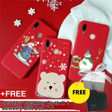 Чехол с рождественским рисунком снеговика медведя в подарок для huawei P20 Lite P30 P20 Pro P10 P9 P8 Lite P Smart