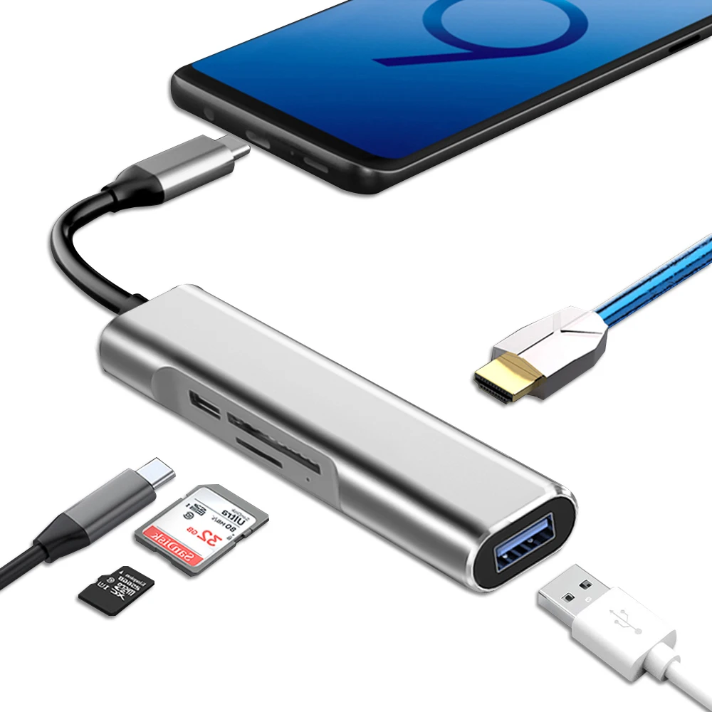 5 in 1 type c hub usb c hub