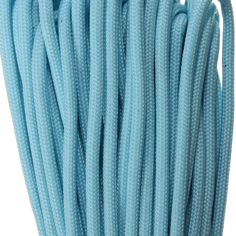 100 Inch/254 CM Cuerda Escalada, Paracord 9 Strand 550 Luminoso Brillante Pulsera Supervivencia Parachute Cord