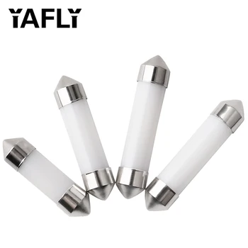 

YAFLY COB Car LED Bulb Map Lights For Car 31-36-39-41mm C5W Led Festoon Lamp 12V White Auto Dome Light Vehicle Reading Ceiling