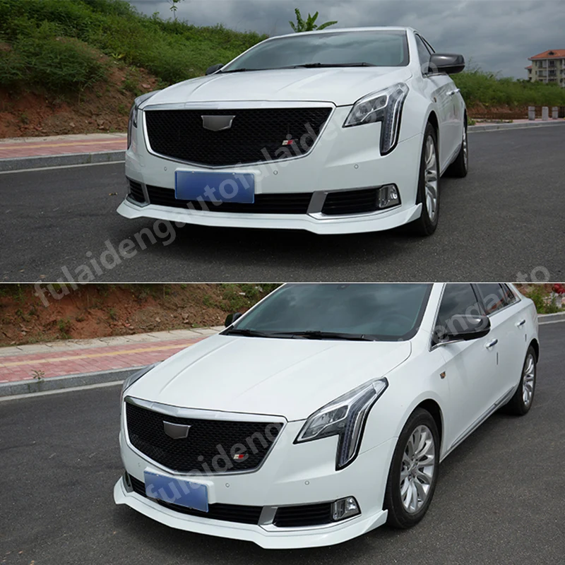 Для Cadillac xts- передний бампер сплиттерная губа спойлер протектор Защита подбородка стильные полоски на авто