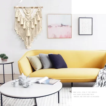 

Nordic Style Macrame Handmade Headboard Wall Hanging Tapestry Wall Decor Boho Chic Bohemian Hand Woven Wedding Party Home Decor