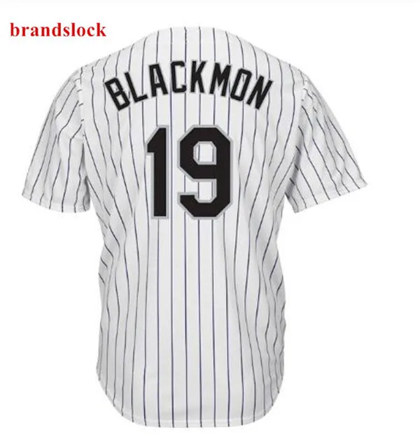 

2019 New Men's CHARLIE BLACKMON Custom Colorado Cool Jersey Usa Baseball shirt With Patch