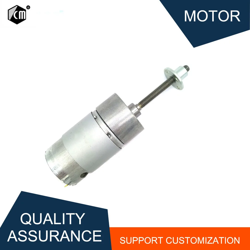12V Micro Electirc Motor Long Shaft DC 6V Threaded For DIY parts JGB37-555 with Flange | Обустройство дома