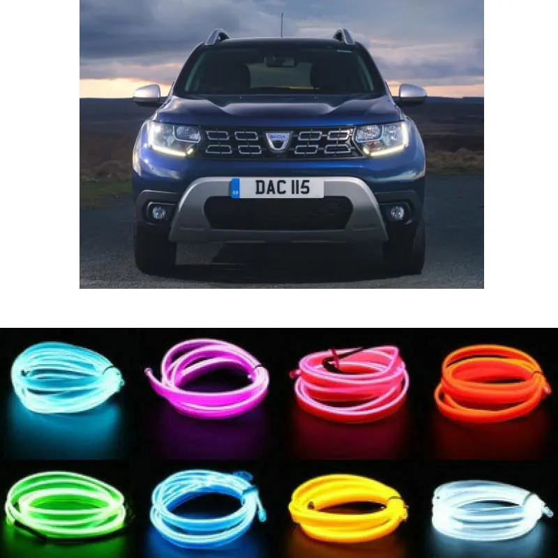 

5m el Atmosphere Lamp Interior Mood Lighting For DACIA DOKKER DUSTER LODGY LOGAN SANDERO SOLENZA
