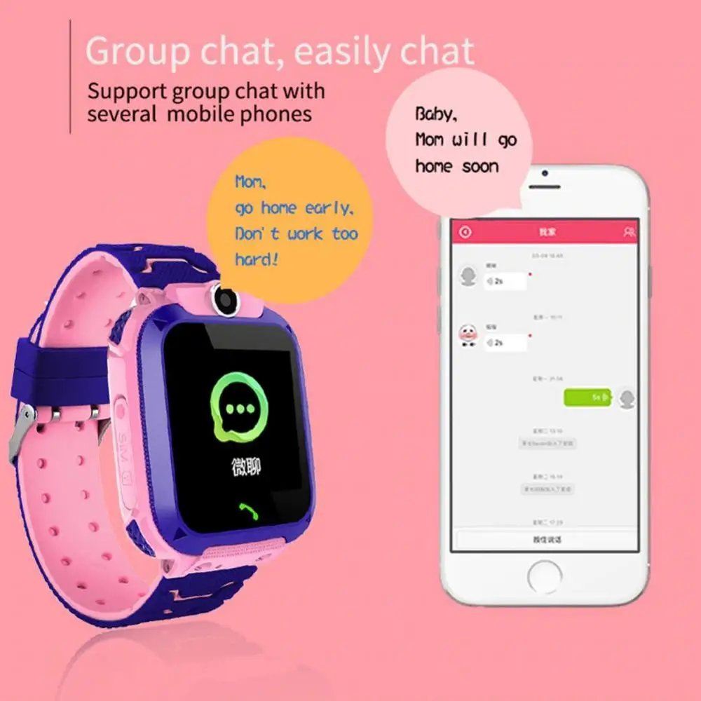 2021 kids smart watch Waterproof baby SOS Positioning 2G SIM Card Anti-lost Smartwatch children Tracker smart clock Call watch