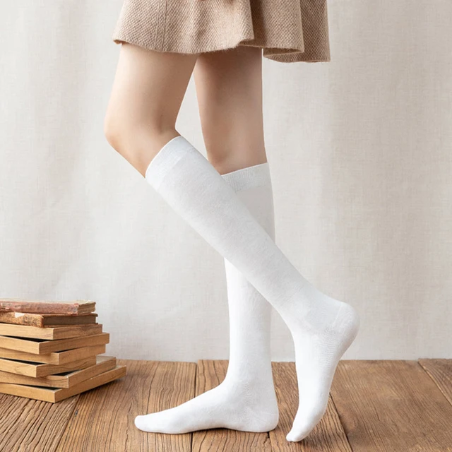 Ultrathin women‘s Silk stockings Nylon for ladies Black White Summer autumn winter socks girls Skinny legs over the knee thigh E thick White shank