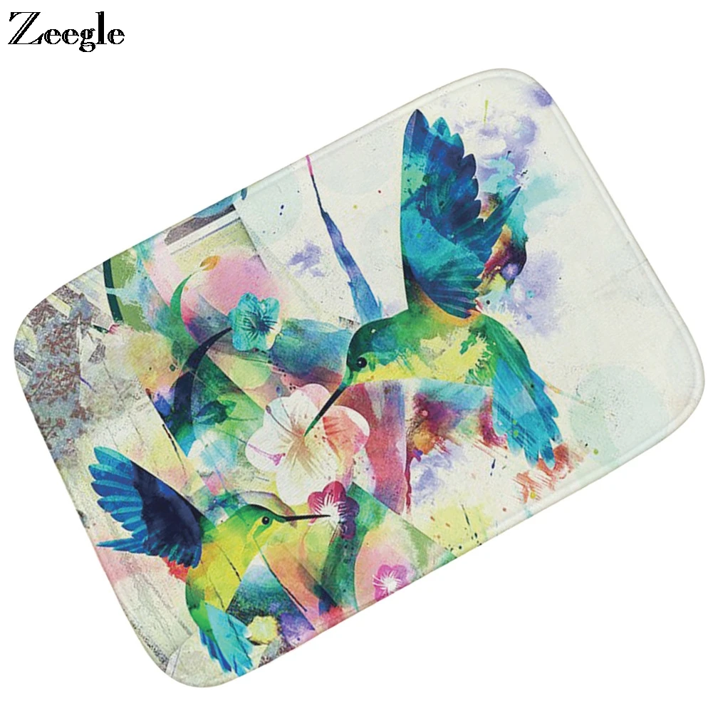 3D Cat Floor Mat Doormat Absorbent Flannel Soft Living Room Carpet Anti-slip Outdoor Floor Rug Bedroom Door Mat Bathroom Doormat