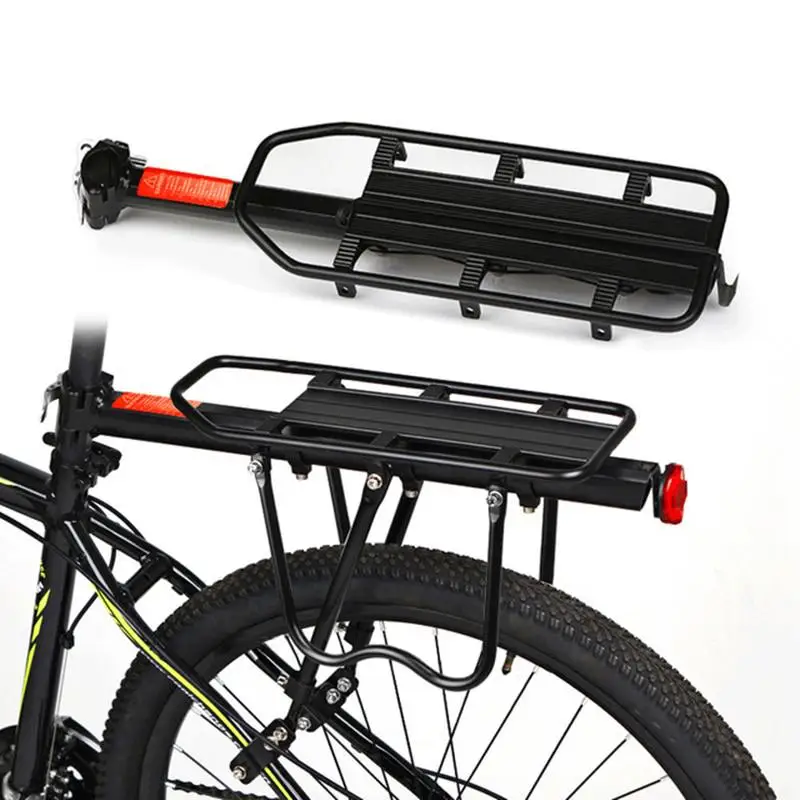  GloryStar Bicycle Touring Carrier Rack Adjustable Frame-Mounted for Heavier Top and Side Loads Blac