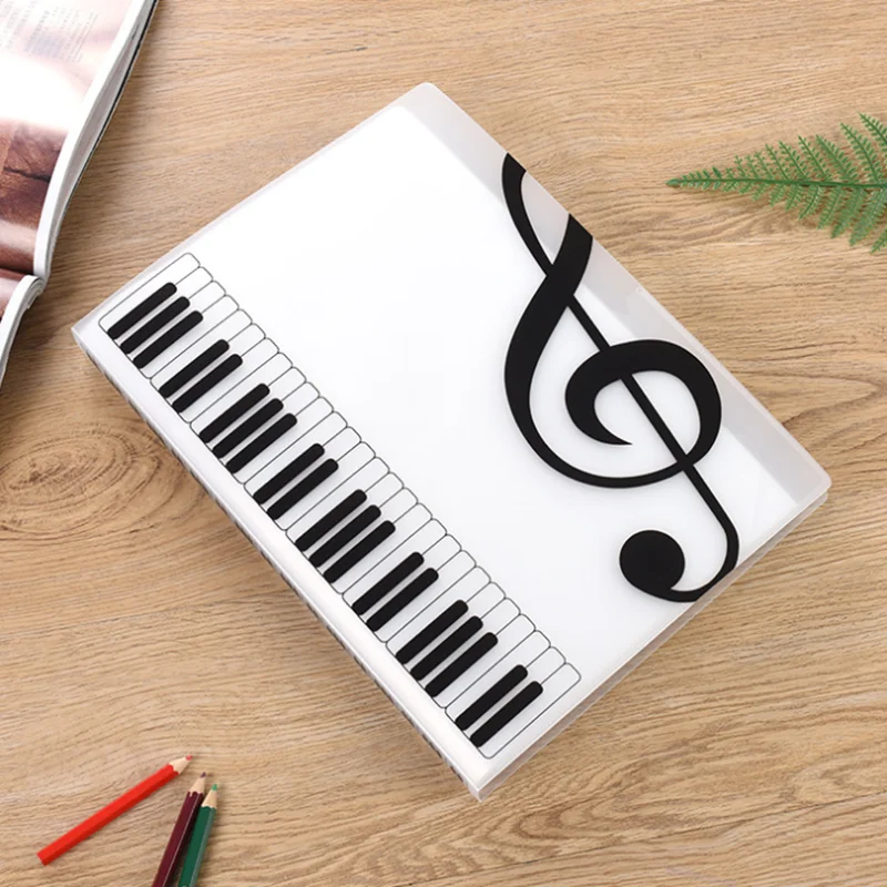 40/80 Pages Multi-layer Music Folder File Plastic Budget Binder Filing Products Documents Bag A4 Piano Book Desk Organizer file bag office folder binder folder