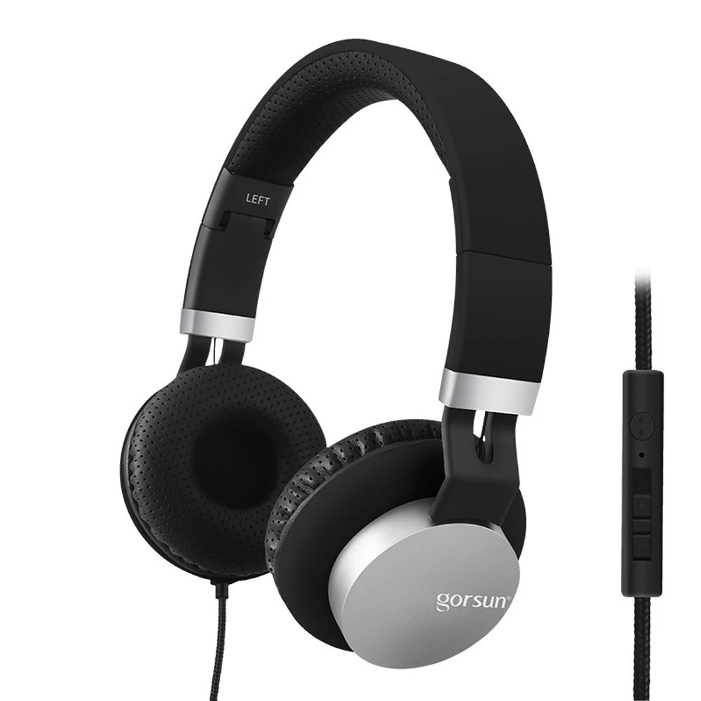 GS-789 проводные наушники с регулятором громкости Складная Музыкальная гарнитура с микрофоном 3,5 мм аудиовход