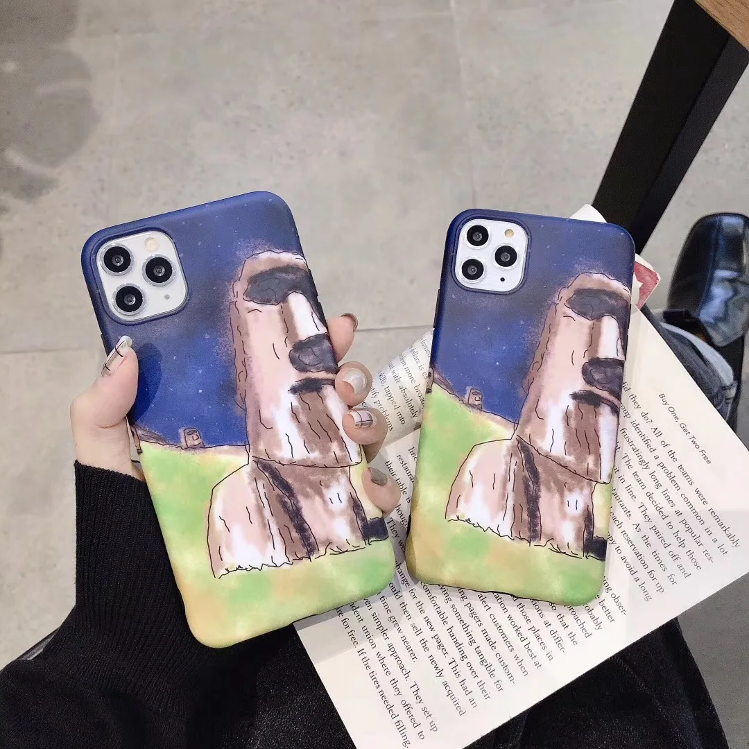 Всемирно известный остров Пасхи Moai Камень Статуя чехол для телефона iphone 7 7plus 8 8plus