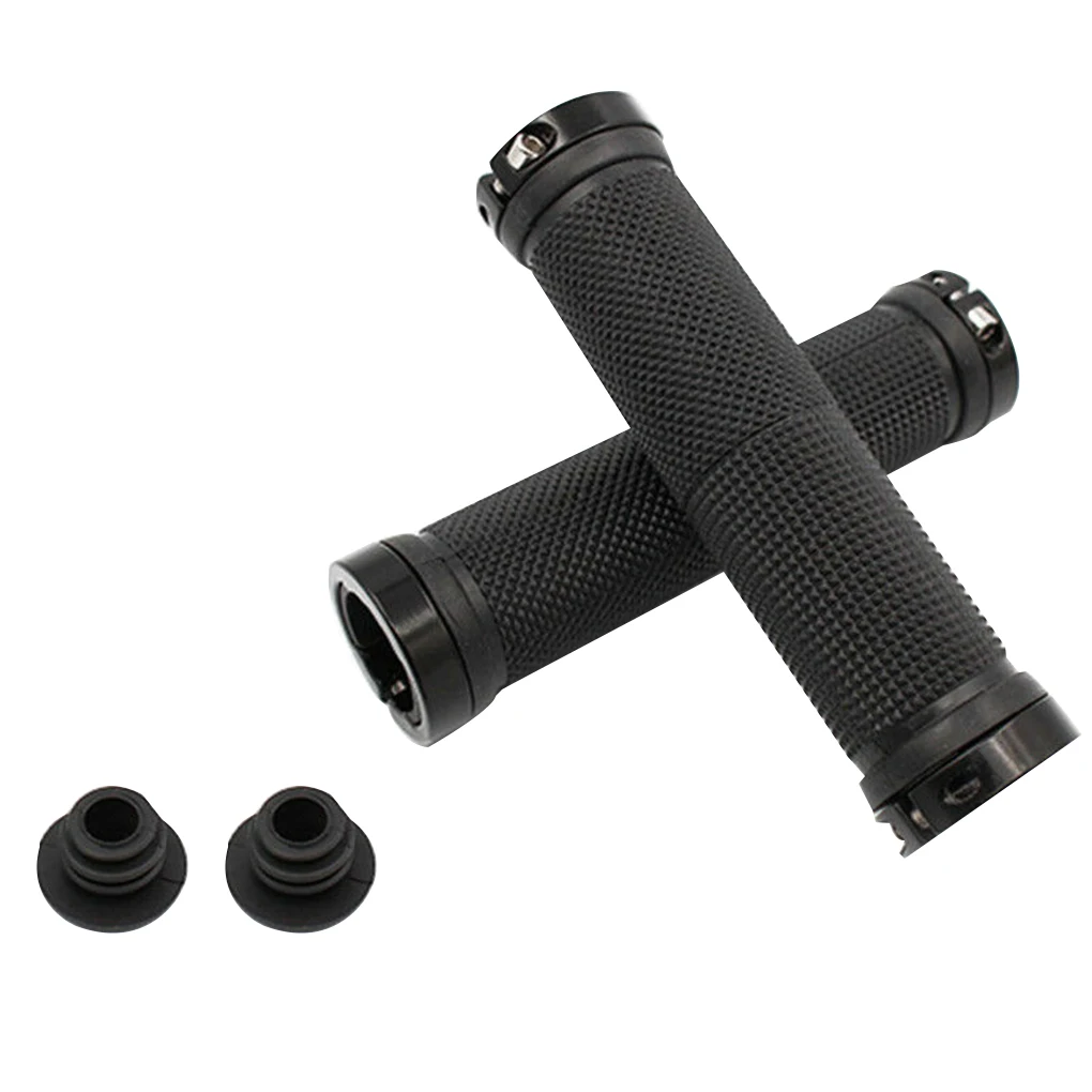 1 Pair MTB Road Cycling Handlebar Grips Anti-Skid Rubber Bicycle Grips Mountain Bike Handlebars End - Цвет: NO.1