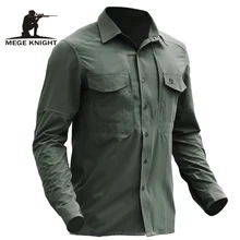  Mege Brand Spring Tactical Clothing Military Army Shirt Multi Pockets Fast Dry Breathable Casual Combat Shirt Dropshipping 