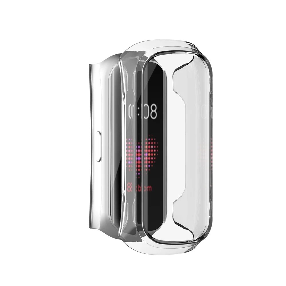 Мягкий ТПУ чехол для часов прозрачный защитный чехол против царапин Защитная крышка пленка оболочка для samsung Galaxy Fit-e R375 Fit e - Цвет: white