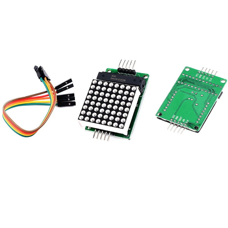 Module Red Astd Leds 8x8 Dot Matrix Display Module 5-Pack MAX7219 8x8 LED Matrix Modules ...