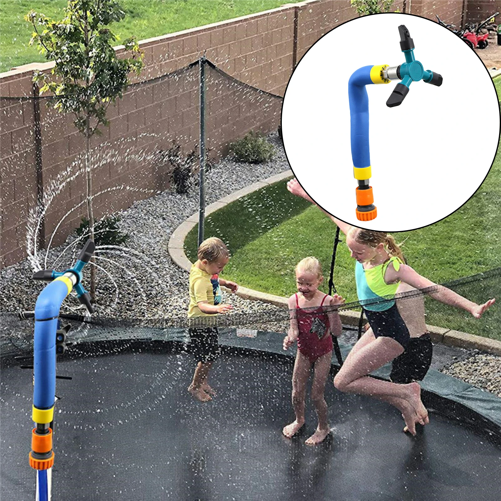 Спринклер для воды вращающийся на 360 ° батут поворотный спринклер открытого