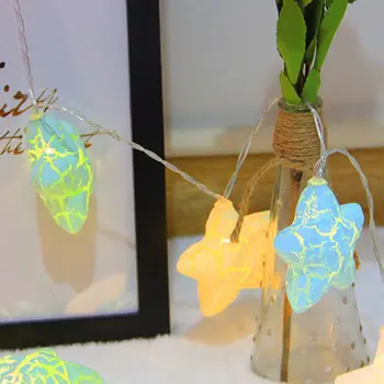 

40 LEDs Cracks Star String Light Lovely Decorative LED Party Holiday Lamp Home 19QE