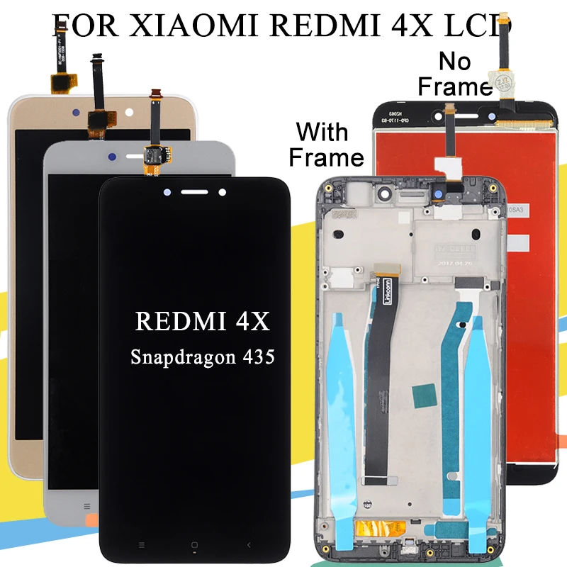HH AAA для Xiaomi Redmi 4X ЖК дисплей с сенсорной панелью стекло экран дигитайзер сборка