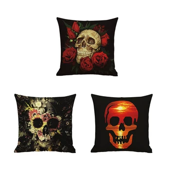 

NEW-Halloween Party Toy Anime Cushion Cover Ghost Skull Decoration Pillow Case Sofa Pillow Case