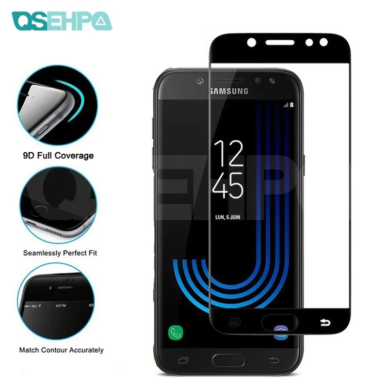 9D Защитное стекло для Samsung Galaxy J3 J5 J7 2016 2017 J2 J4 J6 J8 2018 S7 закаленное защиты экрана