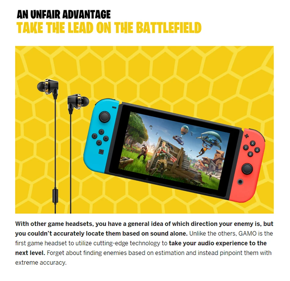 Original Baseus H08 3D Audio Hi-Fi Gaming Earphone for PS4 Xbox 3.5mm Jack Wired Game Earphones with HD Mic for PUBG Overwatch