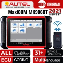 Autel MaxiCOM MK906BT OBD2 Scanner Advanced Diagnostic Tool Bluetooth Scanner Automotivo ECU Coding PK MaxiSys MS906BT MS908