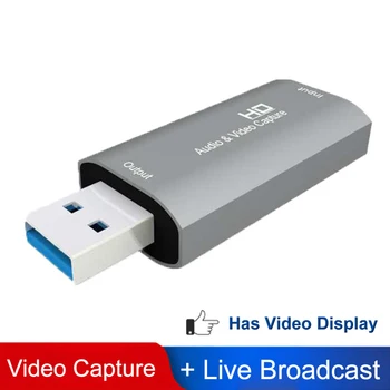 

good Mini Video Card USB 2.0 HDMI Video Grabber Phone Game HD Camera Recording Box + PC Live Streaming