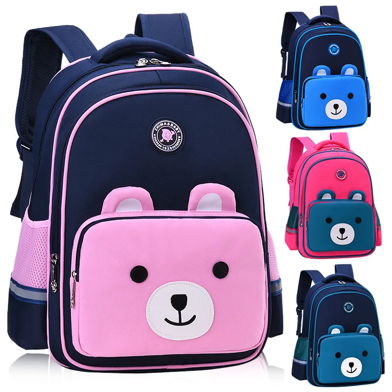 

High Capacity Children's Schoolbag Elementary Student Backpack Boys Girls Printed Nylon Waterproof School Bags For Teenagers