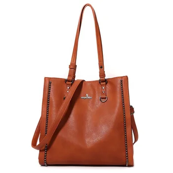 

Angel Kiss New Arrival Women Large Capacity Shoulder Bag Tote with Long Strap in Soft Pebble Grain PU Faux Leather